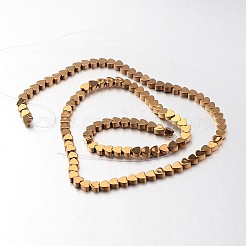 Гальванизировать немагнитных синтетический гематит нитей бисера&nbsp;G-F300-23A-03