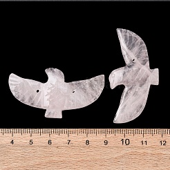 Большие резные подвески из натурального розового кварца&nbsp;G-A288-01I