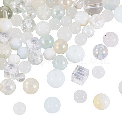 80 г прозрачных стеклянных бусин&nbsp;DGLA-TA0001-47A