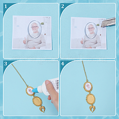 3 пакет 3 стиля наборы для изготовления овальных подвесных украшений из цинкового сплава своими руками&nbsp;AJEW-ME0001-31