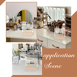 Прозрачные акриловые подставки для сережек&nbsp;EDIS-WH0029-80B