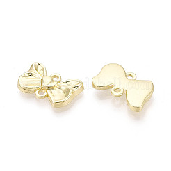 Подвески-соединители в виде бантиков из сплава&nbsp;PALLOY-T091-35G