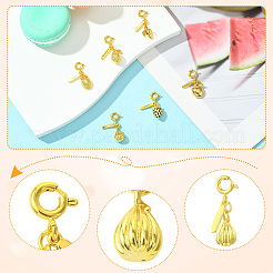 6шт 6 стиля латунные подвески&nbsp;KK-CJ0003-36