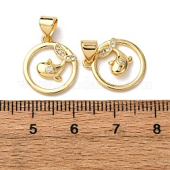 Латунные микро проложить кубического циркония подвески&nbsp;KK-A271-07D-G