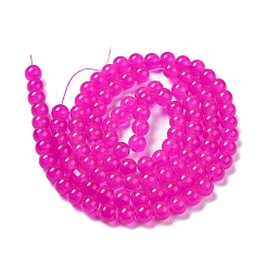 Выпечки окрашены имитация нефрита стекловолокна круглый шарик&nbsp;DGLA-Q021-8mm-28