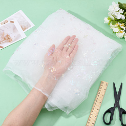 Нейлоновая ткань с узором «бабочка»&nbsp;DIY-WH0678-91C