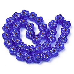 Прозрачные бусинки лэмпворк ручной работы бугристые нити&nbsp;LAMP-S194-022C