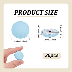 30 шт. пуговицы из искусственной кожи с 1 отверстиями&nbsp;BUTT-NB0001-92E