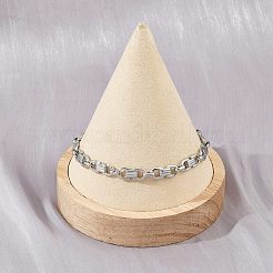 Браслеты-цепочки из нержавеющей стали 304 для женщин и мужчин&nbsp;BJEW-Z143-28P