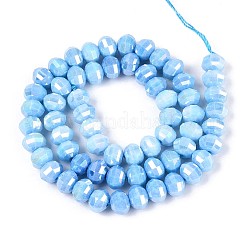 Антикоррозийные гальванические стеклянные бусины&nbsp;GLAA-T025-8mm-19J