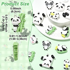 18 шт. 9 цвета непрозрачные подвески из смолы&nbsp;CRES-YW0002-79