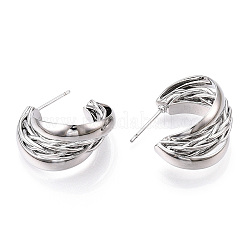 Латунная серьга для женщин&nbsp;EJEW-P268-03P