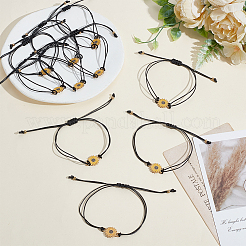 30 шт. регулируемый плетеный браслет из вощеного шнура для женщин&nbsp;BJEW-GO0001-27