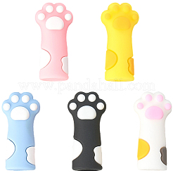 10 шт. 5-х цветные колпачки для ручек в мультяшном стиле&nbsp;AJEW-SC0031-20