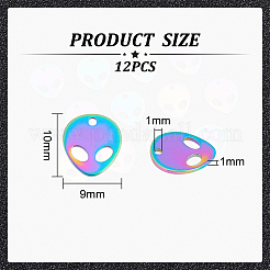 12 шт. ионное покрытие (IP) 201 подвески из нержавеющей стали&nbsp;STAS-UN0045-65