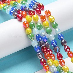 Гальванические стеклянные бусины&nbsp;GLAA-B013-01F