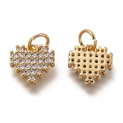 Латунные микропаве прозрачные кубические циркониевые подвески&nbsp;ZIRC-B002-61G