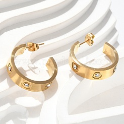 Серьги-гвоздики из нержавеющей стали 304&nbsp;EJEW-S253-17G