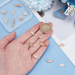 16 шт. 8 стиля латунные подвески с микропаве и кубическим цирконием&nbsp;KK-AR0003-74