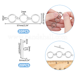 Комплекты застежек-тоглов из нержавеющей стали 304&nbsp;FIND-UN00009