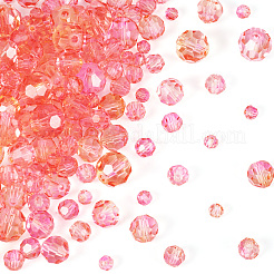 4 нити 4 стиля прозрачные стеклянные бусины с покрытием для выпечки&nbsp;DGLA-TA0001-32D