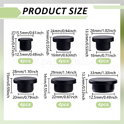 24 шт. 6 стили силиконовых заглушек для отверстий&nbsp;AJEW-NB0007-80