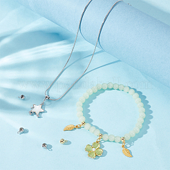 8 шт. 2 цвета 925 серебряные трубчатые дужки&nbsp;STER-BC0003-74