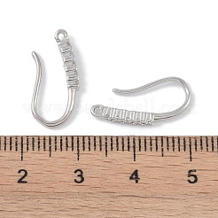 Латунь микро проложить кубического циркония серьги крючки&nbsp;KK-U008-10P