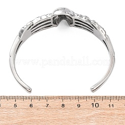 Браслеты-манжеты из хирургической нержавеющей стали 316&nbsp;BJEW-C142-01E-AS