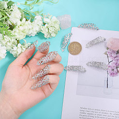 10 шт. полые железные накладки на ногти для пальцев&nbsp;MRMJ-GL0001-20P