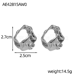 Серьги-гвоздики из нержавеющей стали 304&nbsp;STAS-OY003-56P