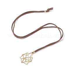 3 шт. 3 стиля кристаллическое ожерелье в виде клетки&nbsp;NJEW-JN04586