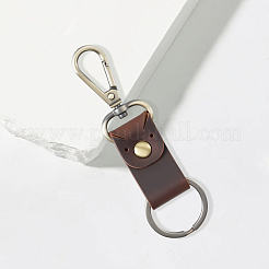 Брелоки из коровьей кожи и сплава&nbsp;KEYC-WH20005-24A