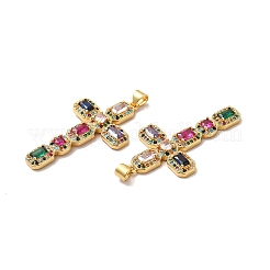 Подвески из экологически чистой латуни с микропаве из кубического циркония&nbsp;X-KK-A177-05G