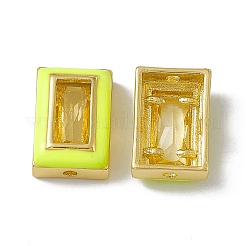 Стойка покрытие латунные прямоугольные бусины&nbsp;KK-C007-14G-02