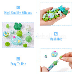 Летняя тематика пищевые экологически чистые силиконовые бусины&nbsp;SIL-TA0002-72