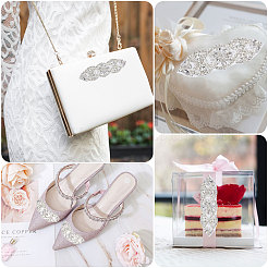 Самоклеящиеся аппликации со стразами&nbsp;DIY-WH0568-50A