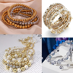 500шт бусины из АБС-пластика&nbsp;KY-SP0001-40