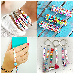 1300шт 26 стильные непрозрачные белые акриловые бусины&nbsp;SACR-CD0001-02