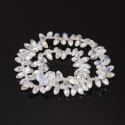 Стеклянные бусины с гальваническим покрытием &nbsp;X-EGLA-J068-AB01