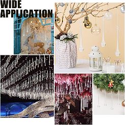 50шт прозрачные акриловые большие подвески&nbsp;TACR-FH0001-13