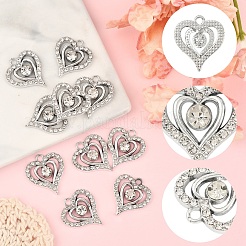 Подвески со стразами из сплава&nbsp;ALRI-YW0001-27