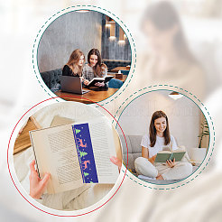 20 шт. 5-х цветная хлопковая ткань-закладка для вышивки крестиком&nbsp;AJEW-GL0003-01