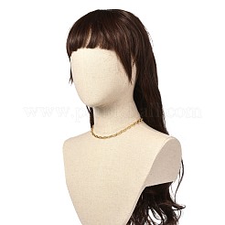 Латунные ожерелья из звеньев морской пехоты&nbsp;NJEW-JN03718