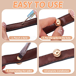 18 комплект двухцветных железных винтов FIND-TA0006-29A