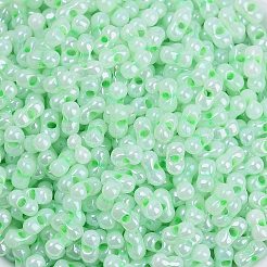 Непрозрачные цвета блестящие стеклянные бусины&nbsp;X1-SEED-K010-04C