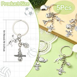 5шт брелок из сплава&nbsp;KEYC-CJ00006