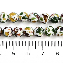 Нити синтетических янтарных бусин&nbsp;G-M199-02D