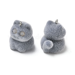 Флокированные подвески из непрозрачной смолы&nbsp;RESI-F064-A13