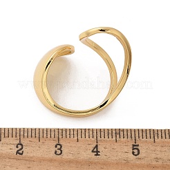 Латунь манжеты кольца&nbsp;LS-RJEW-C120-06G